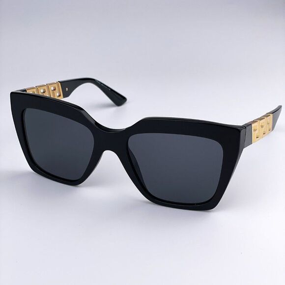SALE! NEW Versace VE4418 GB1/87 Black Gray Square Women Sunglasses